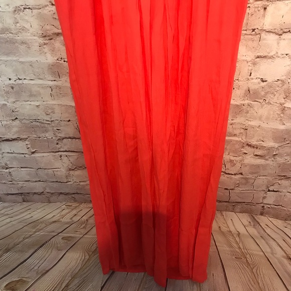 NWT Anthropologie Harlyn Wide Leg Orange Pants - Picture 4 of 6